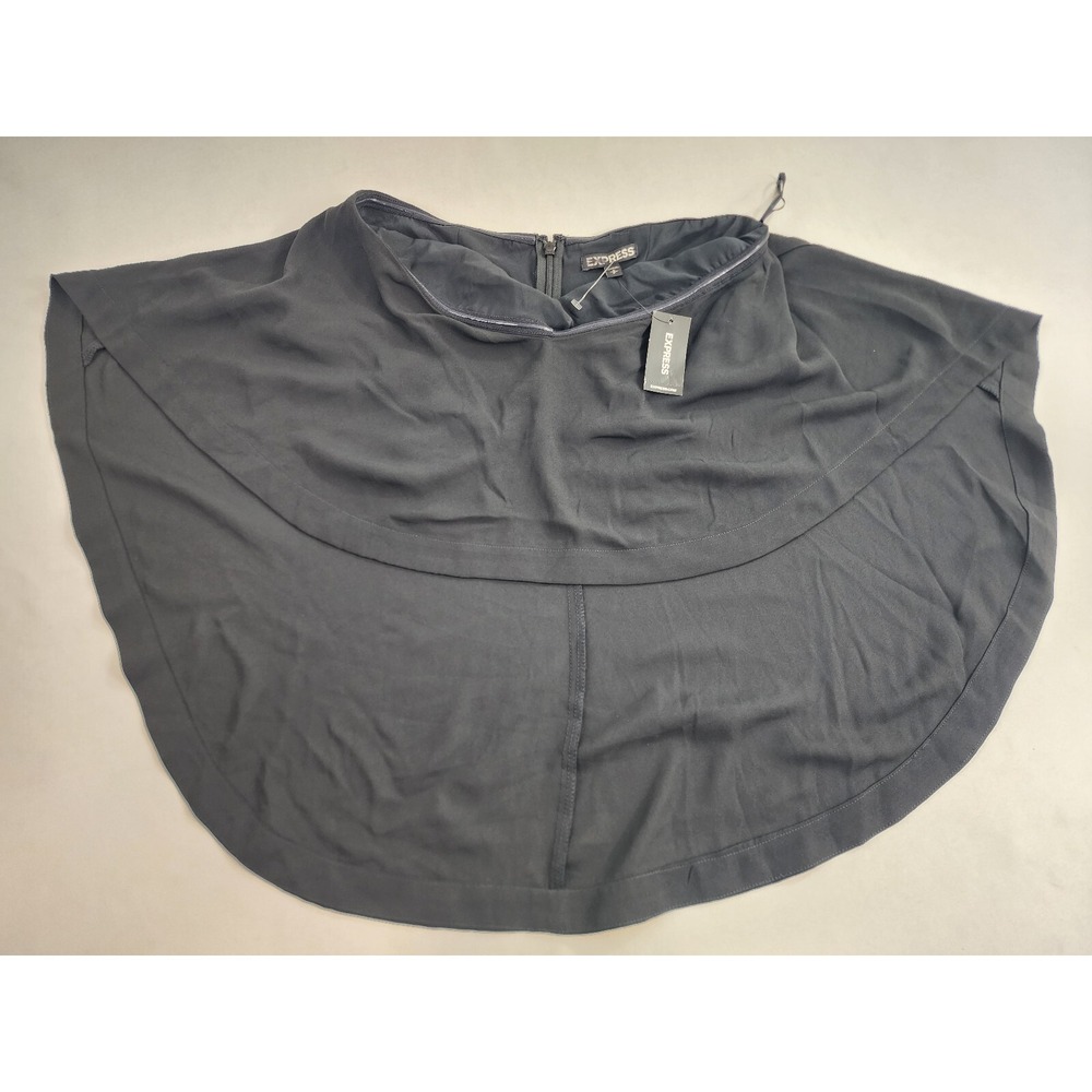 Express Blouse Top Womens S Small Black 97120032 Polyester Zip Sleeveless